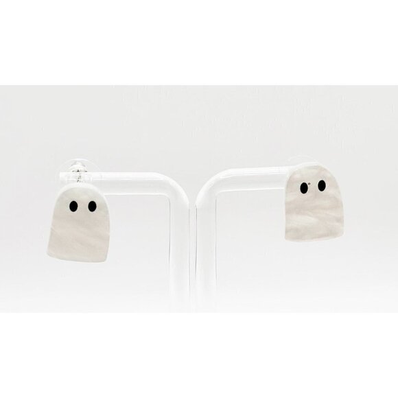 Halloween Ghost Stud Earrings Retro Vintage Style - Picture 1 of 4